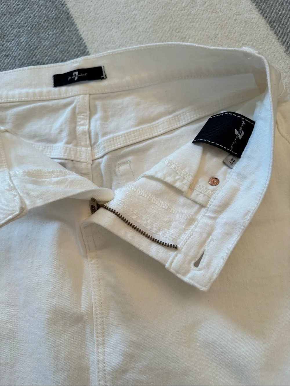 7 For All Mankind crisp white